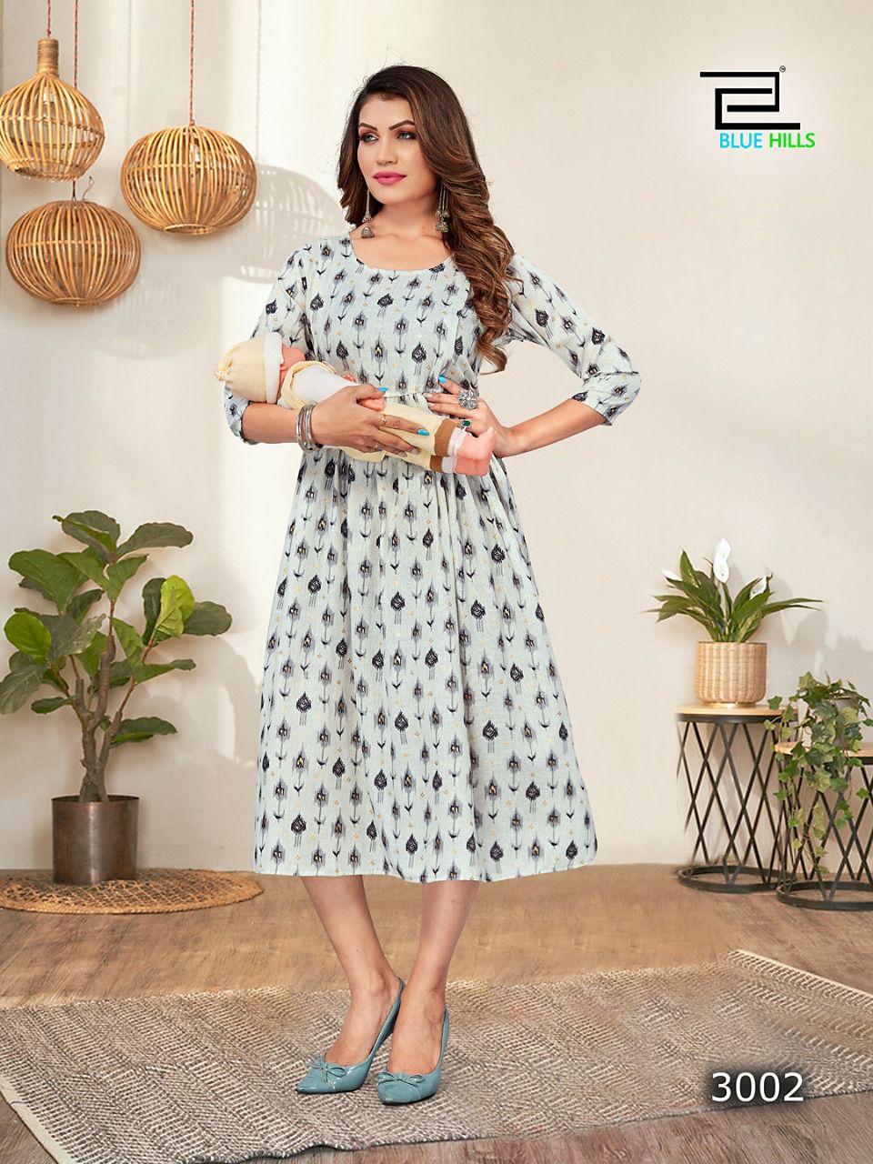 Blue Hills Little Things 3 Wholesale Designer Feeding Kurti Catalog
